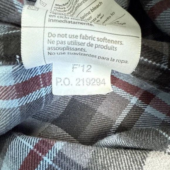 Carhartt Plaided Men's Long Sleeve Shirt 2XL Double Chest Pocket - Picture 7 of 7